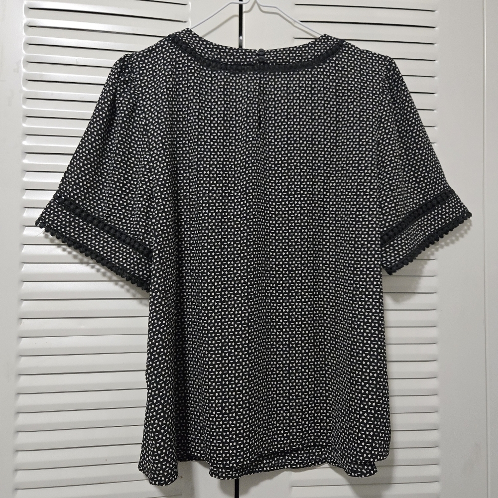 Ann Taylor Top Black Size M - Picture 4 of 7